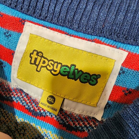 Polar bear Party sweater by tipsy elves men's XXL - Picture 5 of 6